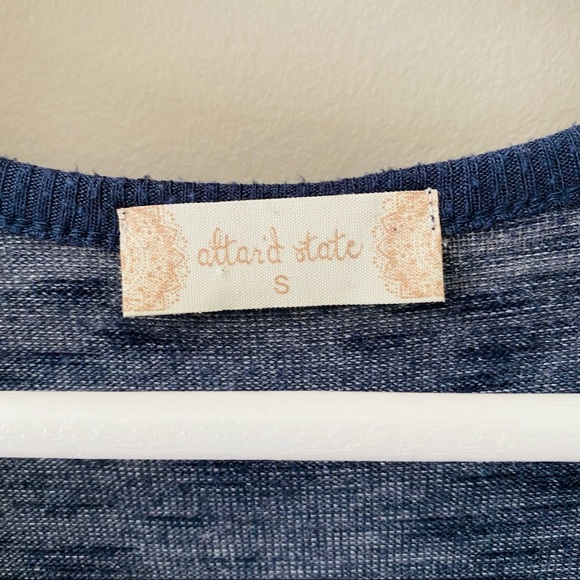 Altar'd State Long Sleeve Top Blue Sz Small - Picture 4 of 9